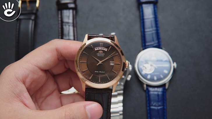 Đồng hồ cơ Orient FEV0V002TH thiết kế thời trang - Ảnh 2