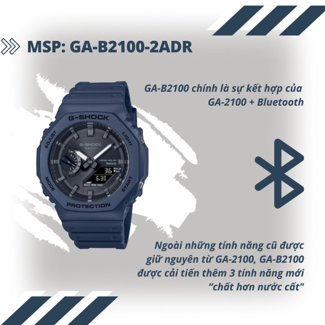 Review đồng hồ G-Shock GA-B2100-2ADR - Ảnh 2