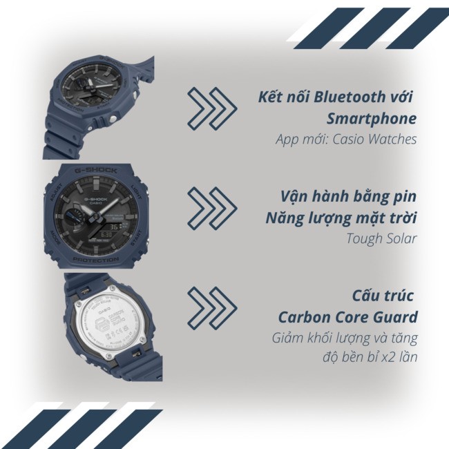 Review đồng hồ G-Shock GA-B2100-2ADR - Ảnh 3