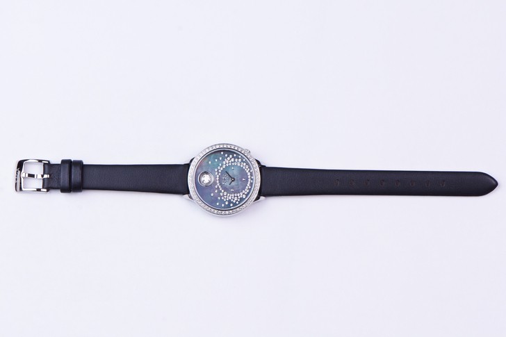 Đồng hồ Saga 53766 SVMBBK-2 đá Swarovski, máy pin Thuỵ Sỹ - Ảnh 1