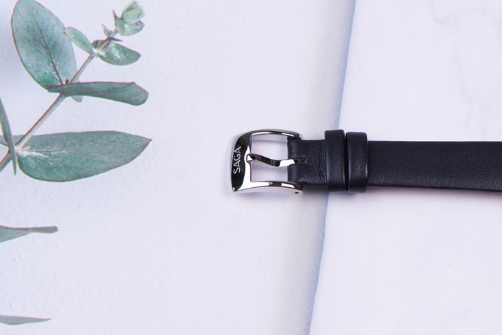 Đồng hồ Saga 53766 SVMBBK-2 đá Swarovski, máy pin Thuỵ Sỹ - Ảnh 4