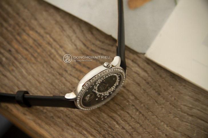Đồng hồ Saga 53766 SVMBBK-2 đá Swarovski, máy pin Thuỵ Sỹ - Ảnh 7