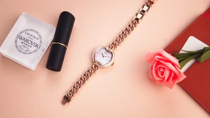 Đồng hồ Saga 53768 GPZSVGP-2 đá pha lê Swarovski cao cấp - Ảnh 1