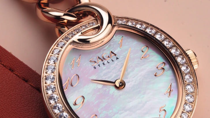 Đồng hồ Saga 53768 GPZSVGP-2 đá pha lê Swarovski cao cấp - Ảnh 2