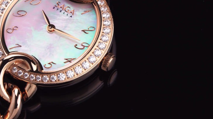 Đồng hồ Saga 53768 GPZSVGP-2 đá pha lê Swarovski cao cấp - Ảnh 3