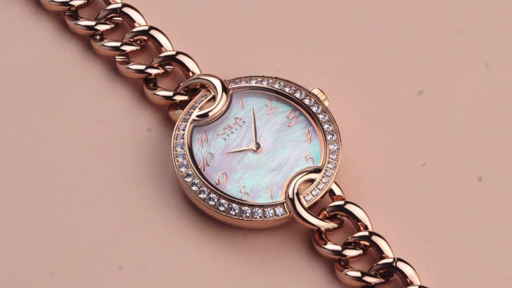 Đồng hồ Saga 53768 GPZSVGP-2 đá pha lê Swarovski cao cấp - Ảnh 5