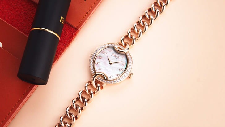 Đồng hồ Saga 53768 GPZSVGP-2 đá pha lê Swarovski cao cấp - Ảnh 8