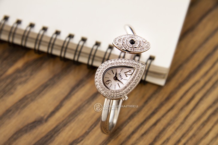 Đồng hồ nữ Saga 71865 SVMWSV-2S đính đá Swarovski độc đáo - Ảnh 3