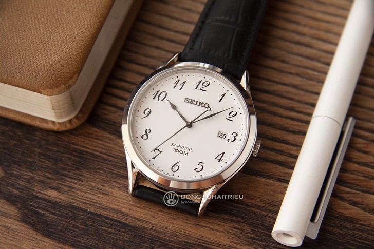 Đồng hồ nam Seiko SGEH75P1 thời trang, thoải mái bơi lội - Ảnh 1