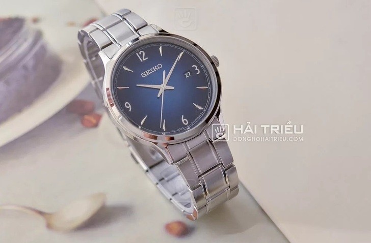 Đồng hồ Seiko SGEH89P1: Thiết kế thanh lịch, mặt xanh tinh tế - Ảnh: 3