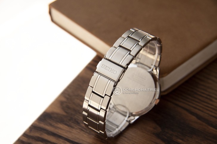 Đồng hồ Seiko SGEH90P1 máy quartz, mặt số màu nâu ấn tượng - Ảnh 4