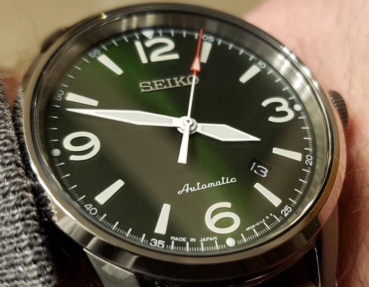 Đồng hồ cơ Seiko SRPB05J1 phong cách quân đội mạnh mẽ - Ảnh 4