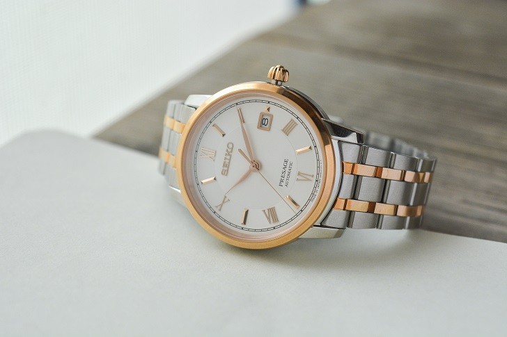 Đồng hồ Seiko SRPC06J1 máy cơ, dây kim loại demi sang trọng - Ảnh 3