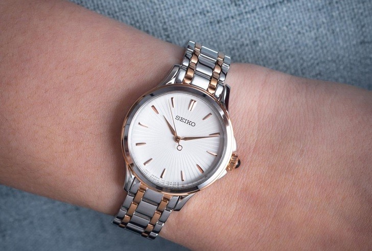 Đồng hồ Seiko SRZ492P1 thời trang, dây demi sang trọng - Ảnh 1