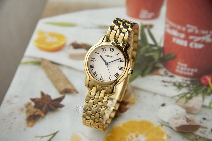 Đồng hồ Seiko SRZ520P1: Thiết kế mỏng, mạ vàng siêu bền bỉ - Ảnh 2