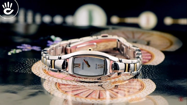 Đồng hồ nữ Seiko SUP312P1 độc đáo, máy năng lượng ánh sáng - Ảnh 2