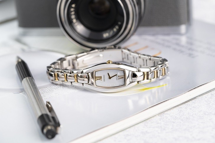 Đồng hồ nữ Seiko SUP312P1 độc đáo, máy năng lượng ánh sáng - Ảnh 5