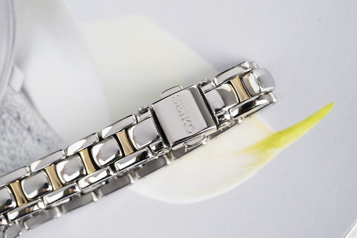 Đồng hồ nữ Seiko SUP312P1 độc đáo, máy năng lượng ánh sáng - Ảnh 6
