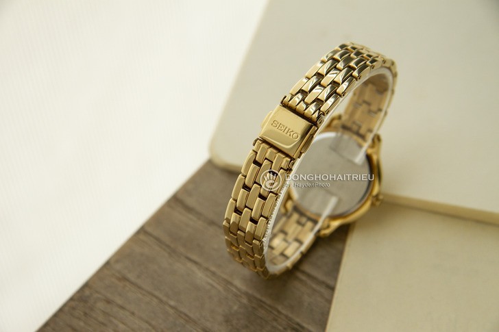 Đồng hồ nữ Seiko SXDG76P1 mạ vàng, đính pha lê sang trọng - Ảnh 4