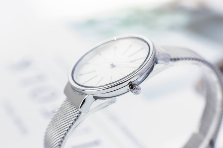 Đồng hồ nữ Skagen SKW2478 siêu mỏng, dây lưới thời trang - Ảnh 5