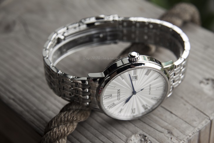 Citizen] 腕時計 防水 機械式 スケルトン ブラック 日付 NJ0080