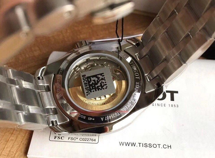 Đồng hồ Tissot T035.407.11.031.00 bộ kim phủ lớp dạ quang - Ảnh 5