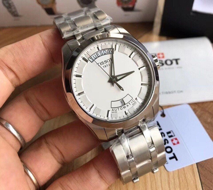 Đồng hồ Tissot T035.407.11.031.00 bộ kim phủ lớp dạ quang - Ảnh 6