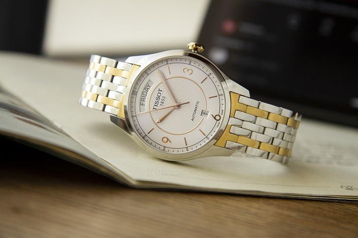 Đồng hồ Tissot T038.430.22.037.00 họa tiết guilloché cổ điển - Ảnh 1