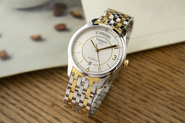 Đồng hồ Tissot T038.430.22.037.00 họa tiết guilloché cổ điển - Ảnh 2