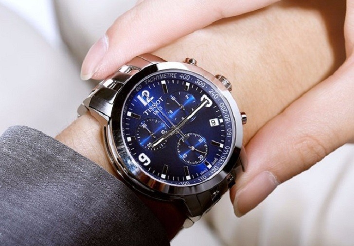 Đồng hồ Tissot T055.417.11.047.00 mặt số xanh tựa đại dương - Ảnh 2