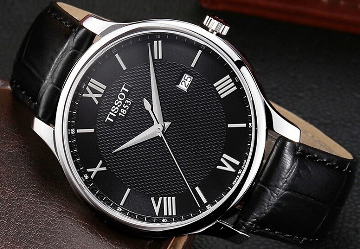 Đồng hồ Tissot T063.610.16.058.00 dây da chính hãng dập vân - Ảnh 6