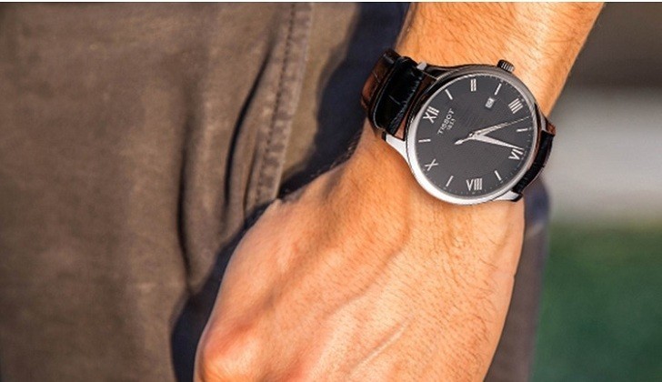 Đồng hồ Tissot T063.610.16.058.00 dây da chính hãng dập vân - Ảnh 7