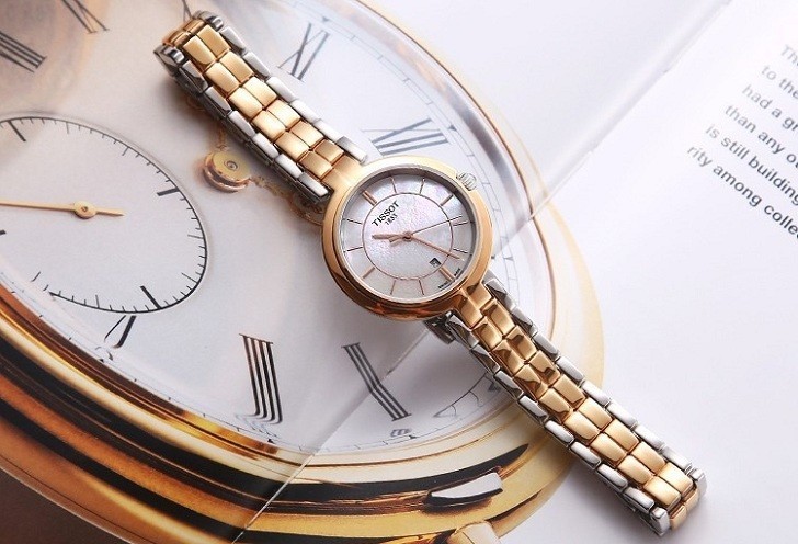 Đồng hồ Tissot T094.210.22.111.01 dây đeo kim loại mạ vàng - Ảnh 1