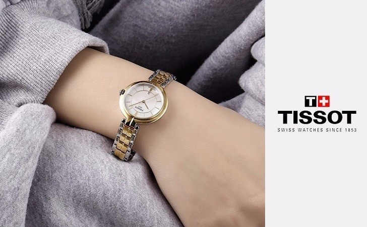 Đồng hồ Tissot T094.210.22.111.01 dây đeo kim loại mạ vàng - Ảnh 4