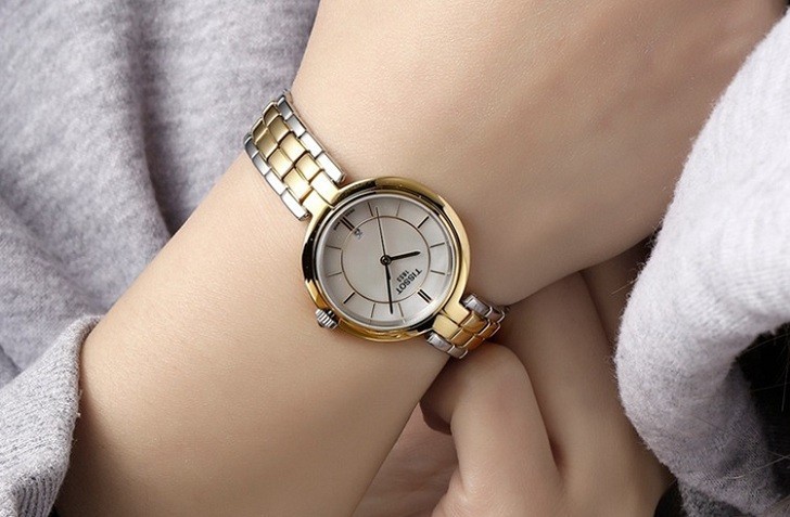 Đồng hồ Tissot T094.210.22.111.01 dây đeo kim loại mạ vàng - Ảnh 6