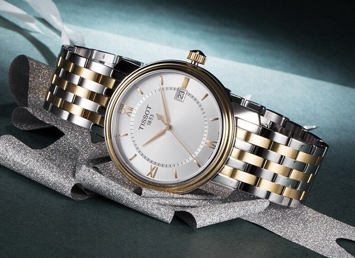 Đồng hồ Tissot T097.410.22.038.00 dây kim loại demi mạ vàng - Ảnh 2
