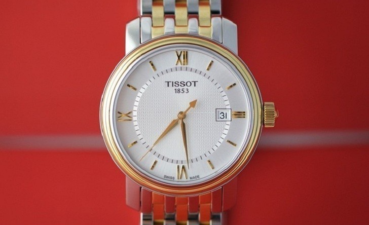 Đồng hồ Tissot T097.410.22.038.00 dây kim loại demi mạ vàng - Ảnh 3