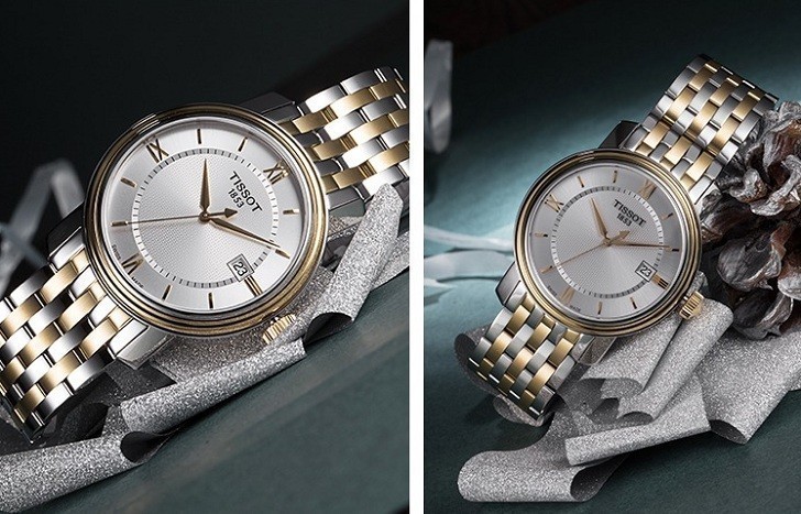 Đồng hồ Tissot T097.410.22.038.00 dây kim loại demi mạ vàng - Ảnh 4