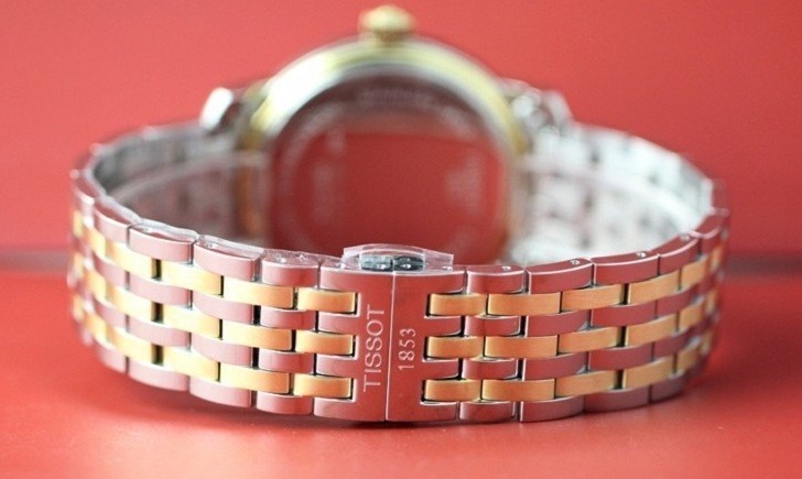 Đồng hồ Tissot T097.410.22.038.00 dây kim loại demi mạ vàng - Ảnh 5