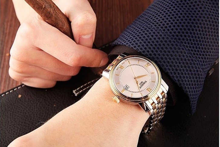 Đồng hồ Tissot T097.410.22.038.00 dây kim loại demi mạ vàng - Ảnh 7