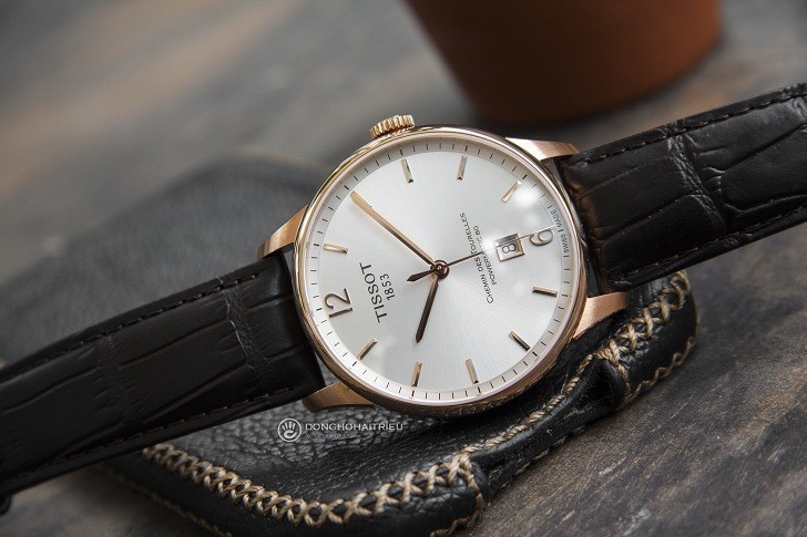 Đồng hồ Tissot T099.407.36.037.00 dây da dập vân cao cấp - Ảnh 3
