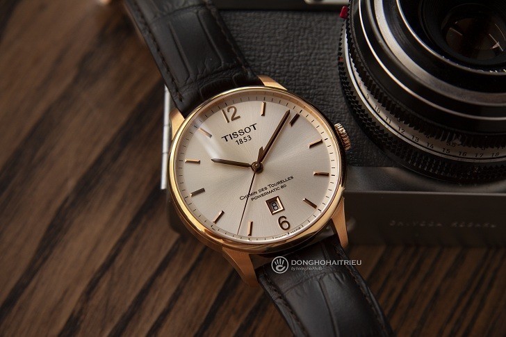Đồng hồ Tissot T099.407.36.037.00 dây da dập vân cao cấp - Ảnh 6