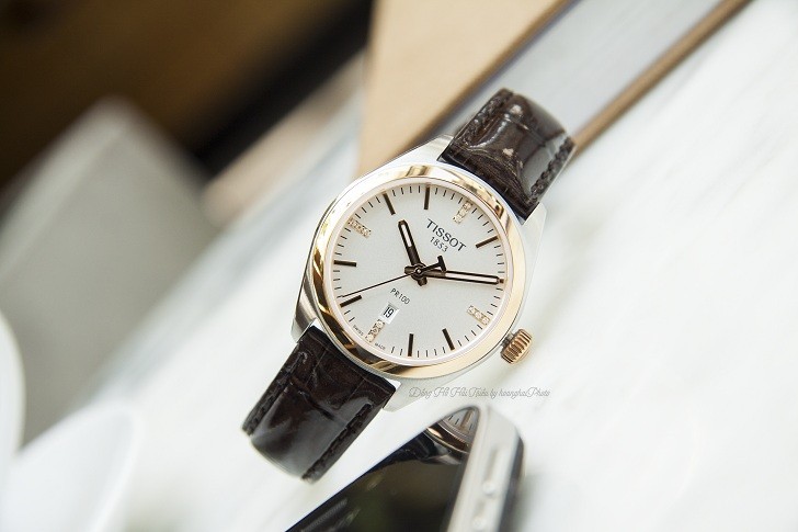 Đồng hồ Tissot T101.210.26.036.00 vạch số đính kim cương - Ảnh 7