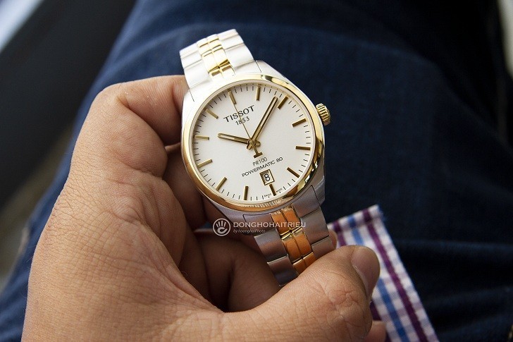 Đồng hồ Tissot T101.407.22.031.00 dây kim loại demi mạ vàng - Ảnh 1