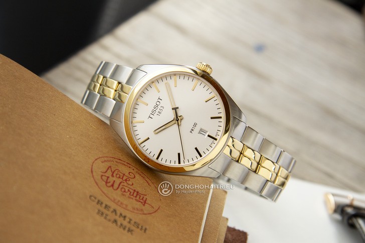 Đồng hồ nam Tissot T101.410.22.031.00 mạ vàng sang trọng - Ảnh 2