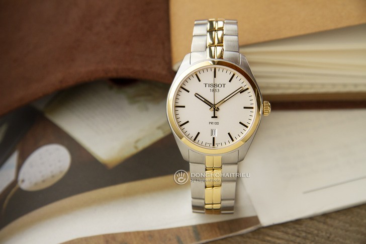 Đồng hồ nam Tissot T101.410.22.031.00 mạ vàng sang trọng - Ảnh 5