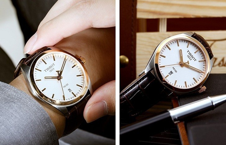 Đồng hồ Tissot T101.410.26.031.00 bộ máy quartz chính xác - Ảnh 5