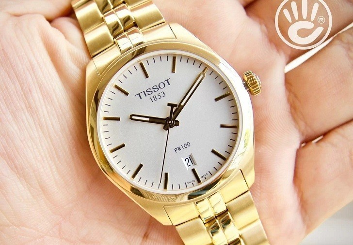 Đồng hồ Tissot T101.410.33.031.00 lớp ngoài mạ vàng nổi bật - Ảnh 2
