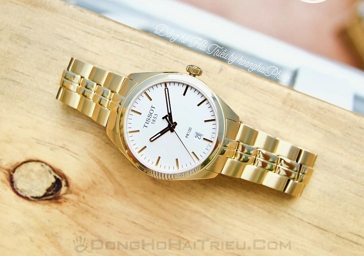 Đồng hồ Tissot T101.410.33.031.00 lớp ngoài mạ vàng nổi bật - Ảnh 3