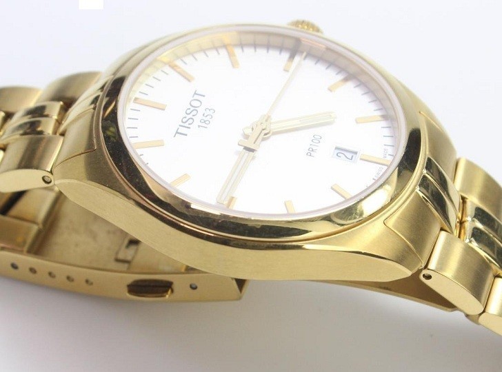 Đồng hồ Tissot T101.410.33.031.00 lớp ngoài mạ vàng nổi bật - Ảnh 4